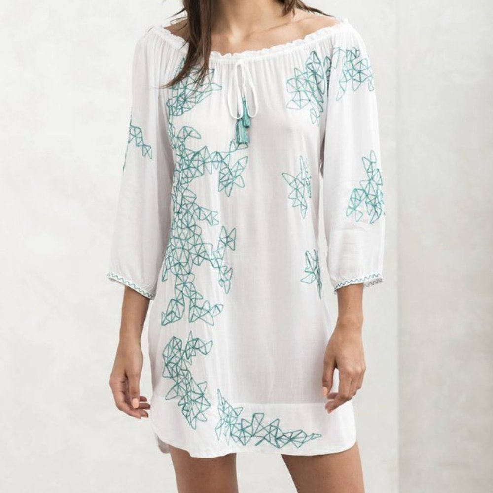 NWT Poupette St Barth Tunic/Dress in White, s XL